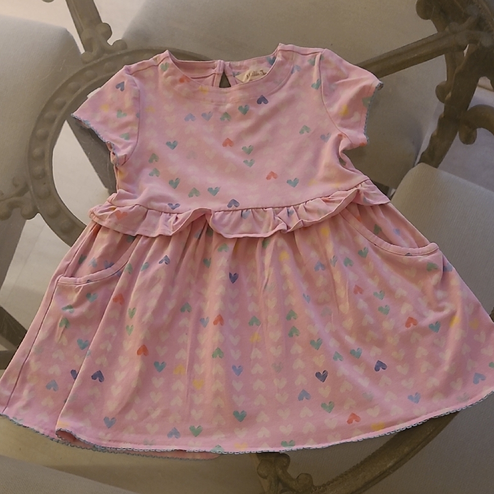 Matilda Jane Dream Chasers Paper Hearts Dress Size 2